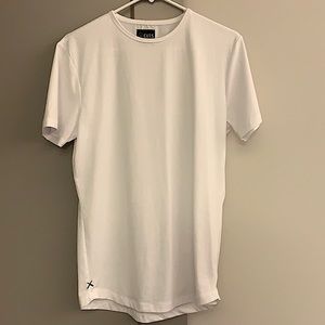 CUTS Crew Curve-Hem T-Shirt | White